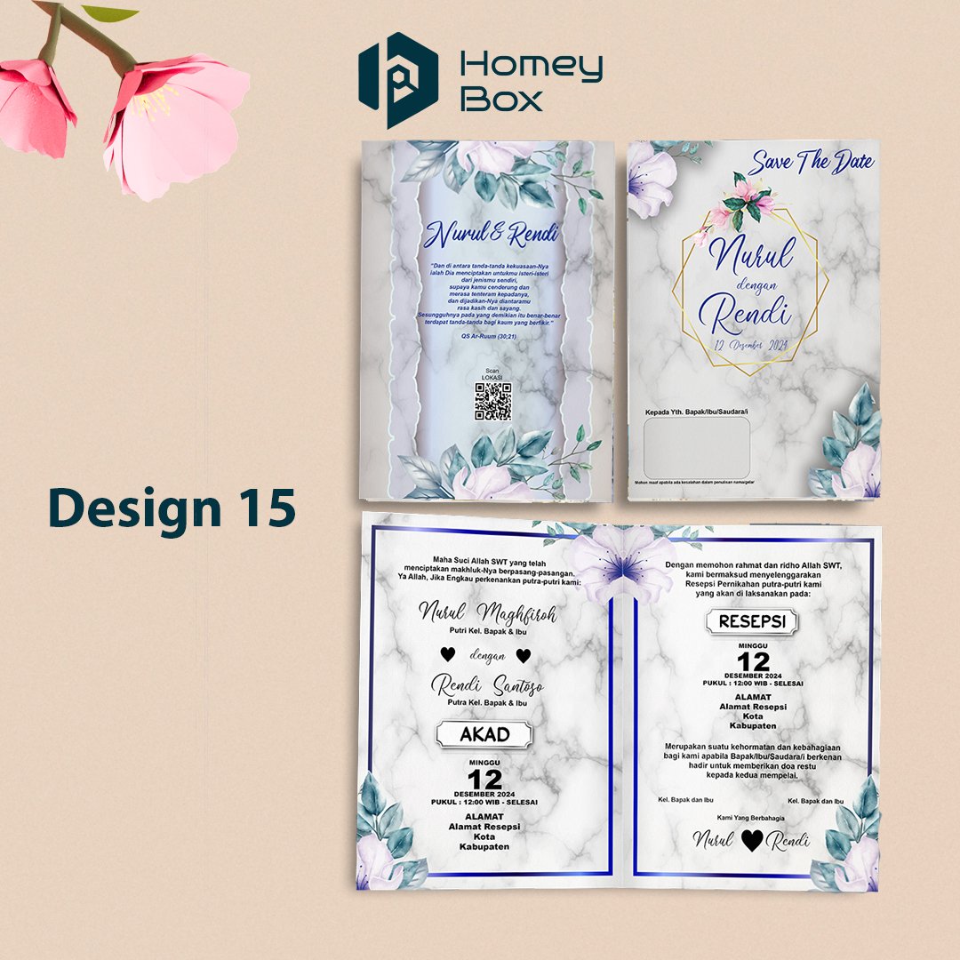 undangan lipat 2 (design 15) undangan lipat 2 (design 15)